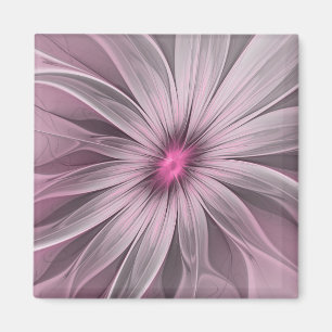 Fantasy-Blumen-Abstrakt-Pflaume-Blumen-Fraktal-Kun Magnet