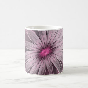 Fantasy-Blumen-Abstrakt-Pflaume-Blumen-Fraktal-Kun Tasse