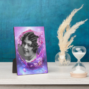 Fantasy-Blüten und Wasserkunstrahmen Plaque Fotoplatte