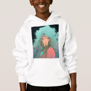 Fantasy Bohemisch Aesthetic Anime Girl Hoodie
