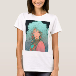 Fantasy Bohemisch Aesthetic Anime Girl T-Shirt