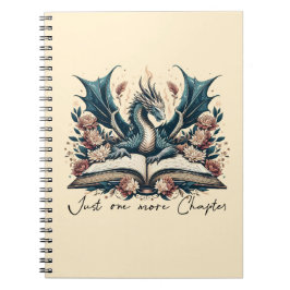 Fantasy Book Dragon Nur noch ein Kapitel Notizblock