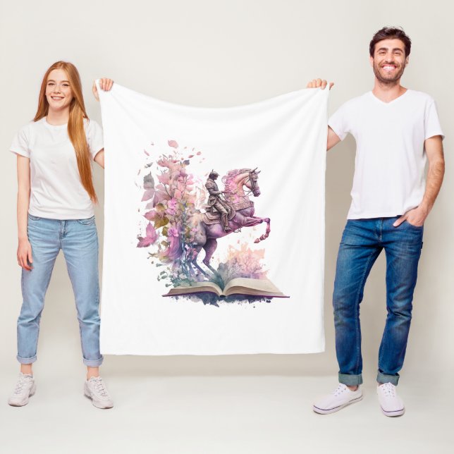 Fantasy Book Lover Design Fleecedecke (Beispiel)