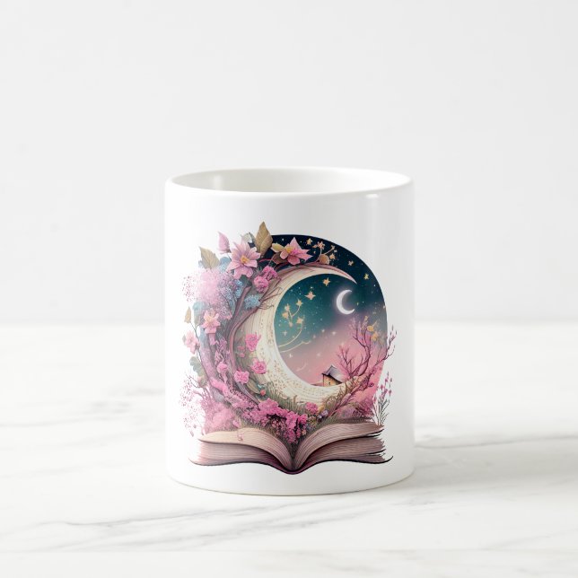 Fantasy Book Lover Design Kaffeetasse (Mittel)