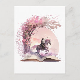 Fantasy Book Lover Design Postkarte