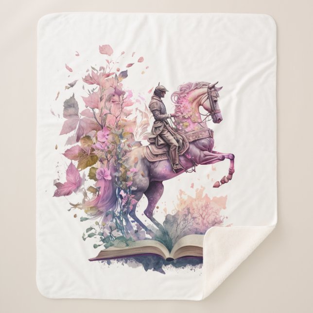 Fantasy Book Lover Design Sherpadecke (Vorderseite)