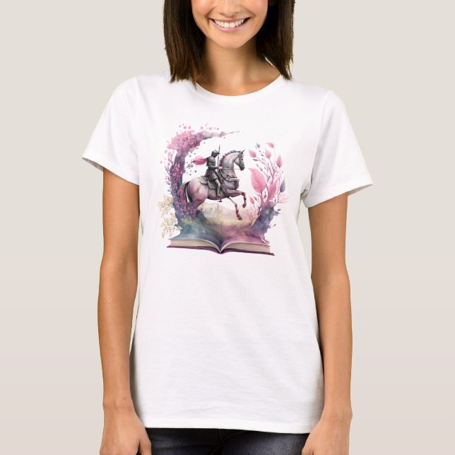 Fantasy Book Lover Design T-Shirt (Vorderseite)