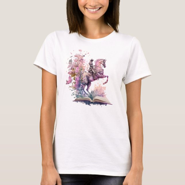 Fantasy Book Lover Design T-Shirt (Vorderseite)