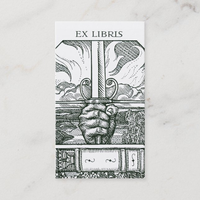 Fantasy Bookshop oder Book Club Visitenkarte (Vorderseite)