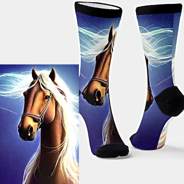 Fantasy Brown Horse mit Weißen Mane Socken (Von Creator hochgeladen)