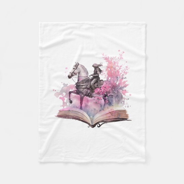 Fantasy-Buchliebhaber-Design Fleecedecke (Vorderseite)