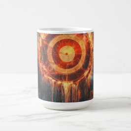Fantasy Bullseye Symbol Digitale Kunst Kaffeetasse