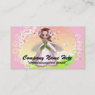 Fantasy Business Card :: Cherry Blossom Fairy 3 Visitenkarte