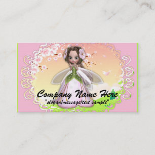 Fantasy Business Card :: Cherry Blossom Fairy Visitenkarte