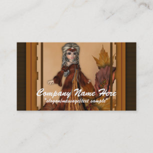 Fantasy Business Card: Herbstsaison Queen Visitenkarte