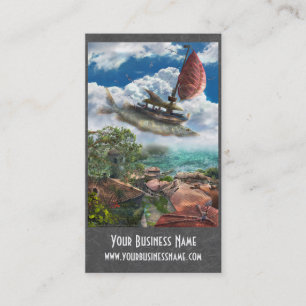 Fantasy Business Card mit einzigartigem Schiff Visitenkarte