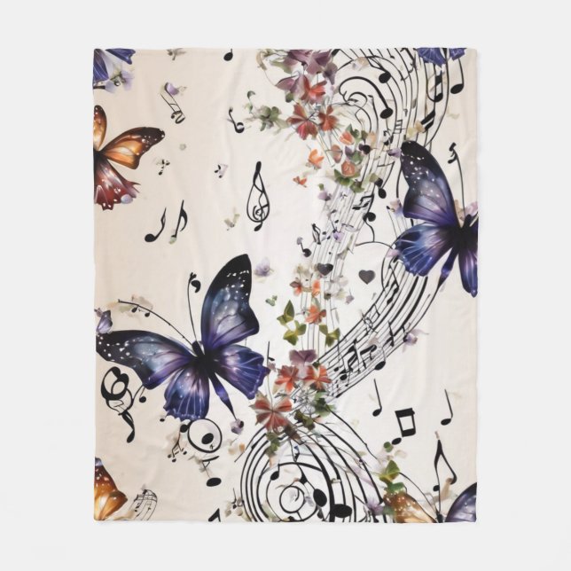 Fantasy Butterfly Fleecedecke (Vorderseite)