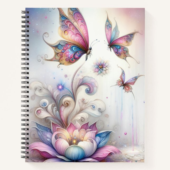 Fantasy Butterfly Journal Notizbuch (Vorderseite)