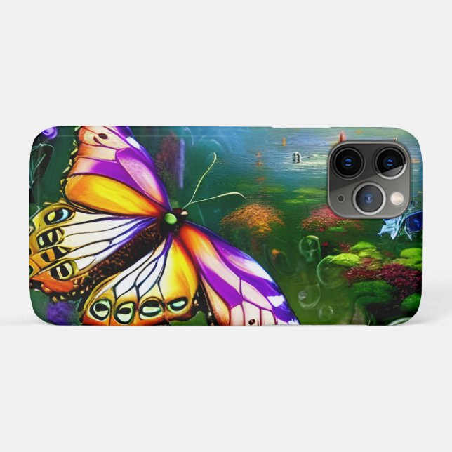 Fantasy Butterfly Journey Case-Mate iPhone Hülle (Rückseite (Horizontal))