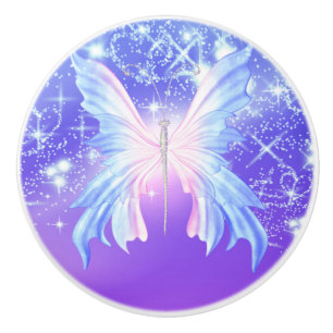 Fantasy Butterfly Rosa & Lila Glanz Keramikknauf