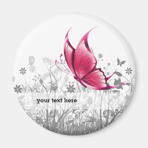 Fantasy Butterfly * wählen Sie Hintergrundfarbe Magnet