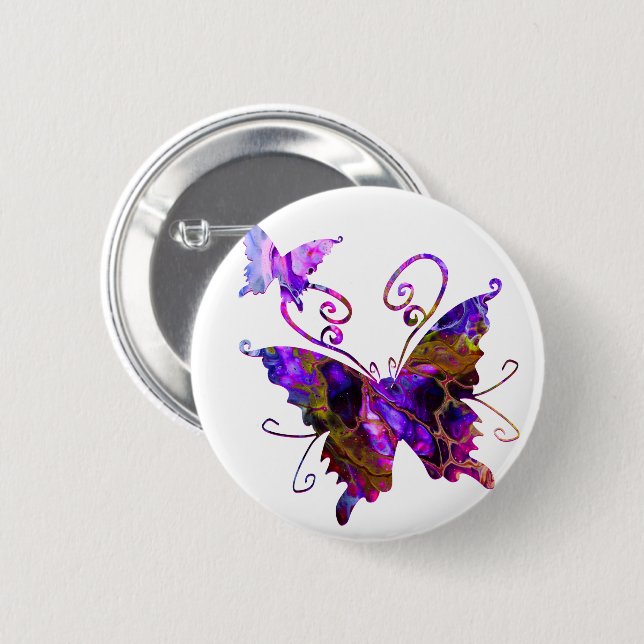 Fantasy Butterfys Button (Vorne & Hinten)