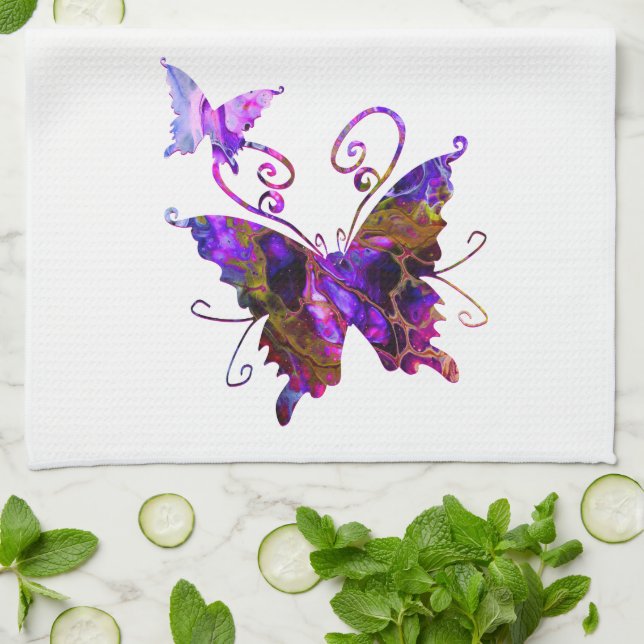 Fantasy Butterfys Handtuch (Gefaltet)