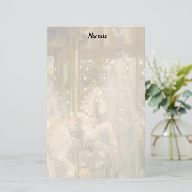 Fantasy Carousel Stationery Briefpapier (Von Creator hochgeladen)