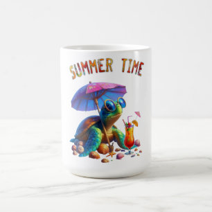 Fantasy Cartoon einer Schildkröte entspannen am St Kaffeetasse