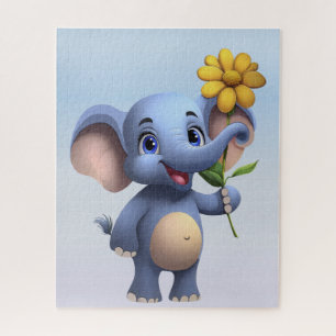 Fantasy-Cartoon-Elefant-Puzzle Puzzle