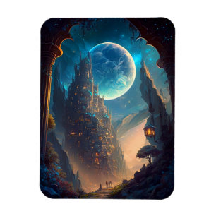 Fantasy Castle Landschaft Magnet
