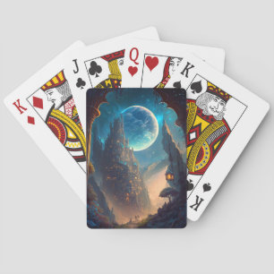 Fantasy Castle Landschaft Spielkarten