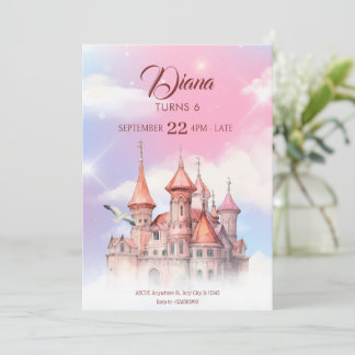 Fantasy Castle Märtale Geburtstag Einladung