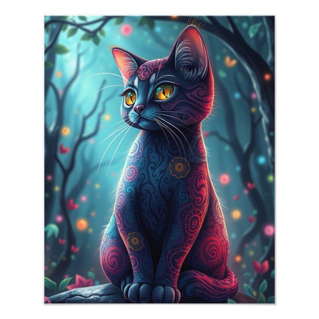 Fantasy Cat Fotodruck (Vorne)