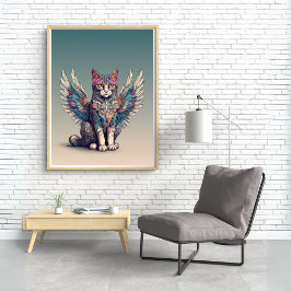 Fantasy Cat l Misty Meow | Flügelkatze [2/4] Poster