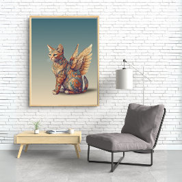 Fantasy Cat l Misty Meow | Flügelkatze [4/4] Poster