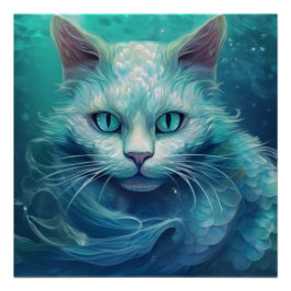 Fantasy Cat Poster