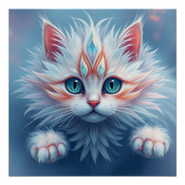 Fantasy Cat Poster