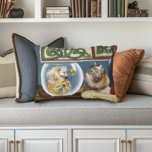Fantasy Cat Sea Horse Dekokissen