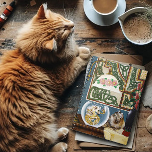 Fantasy Cat Sea Horse Notizblock