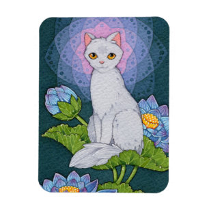 Fantasy Cats Oracle Affirmation - Achtsamkeit Magnet
