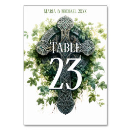 Fantasy Celtic Cross Tischnummer Card