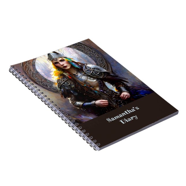 Fantasy Celtic Warrior Queen Notizblock (Rechte Seite)