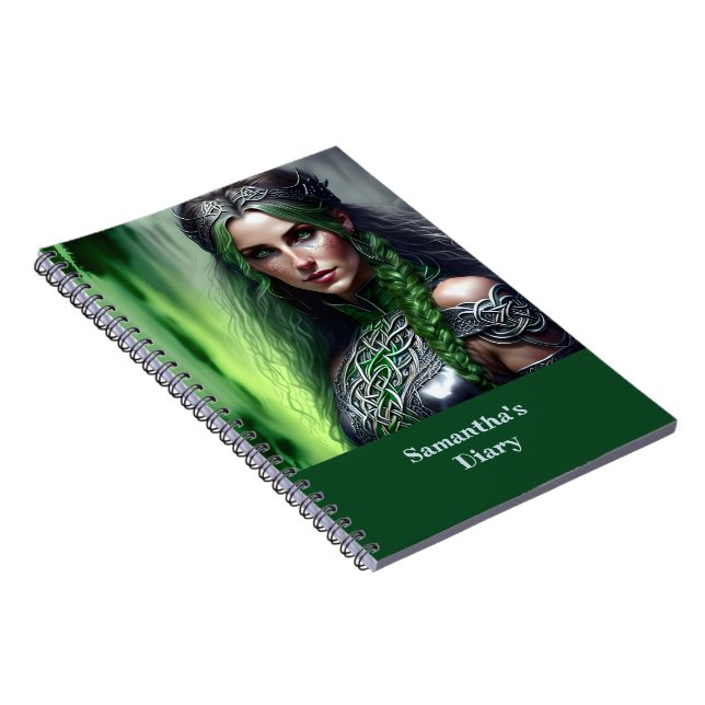 Fantasy Celtic Warriors Prinzessin Notizblock (Rechte Seite)