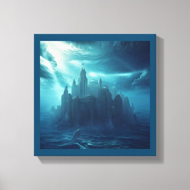 Fantasy City of Atlantis (2) Leinwanddruck (Vorderseite)
