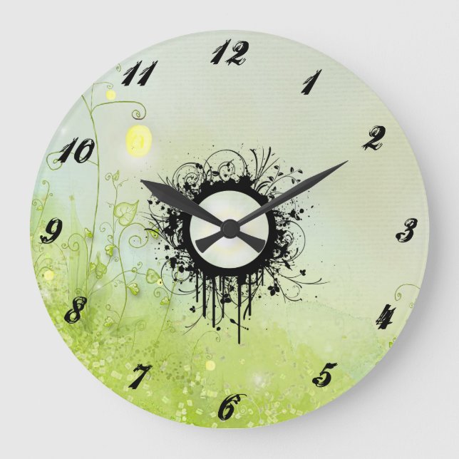 Fantasy Clock Große Wanduhr (Vorderseite)