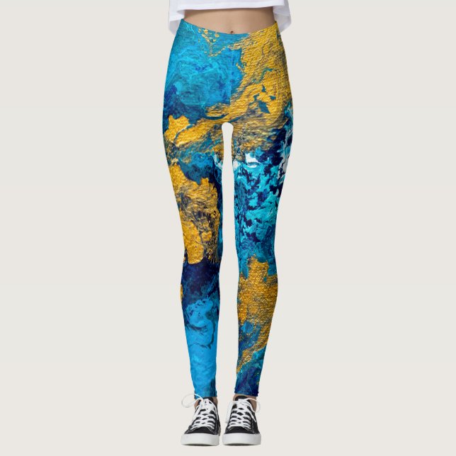 Fantasy Colors: Artistic Abstrakt Background. Leggings (Vorderseite)