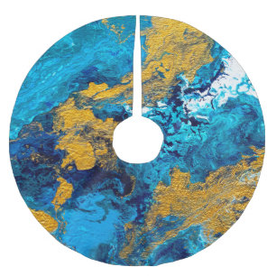 Fantasy Colors: Artistic Abstrakt Background. Polyester Weihnachtsbaumdecke