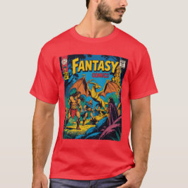 Fantasy Comic: Ein Retro-Abenteuer entfesselt T-Shirt