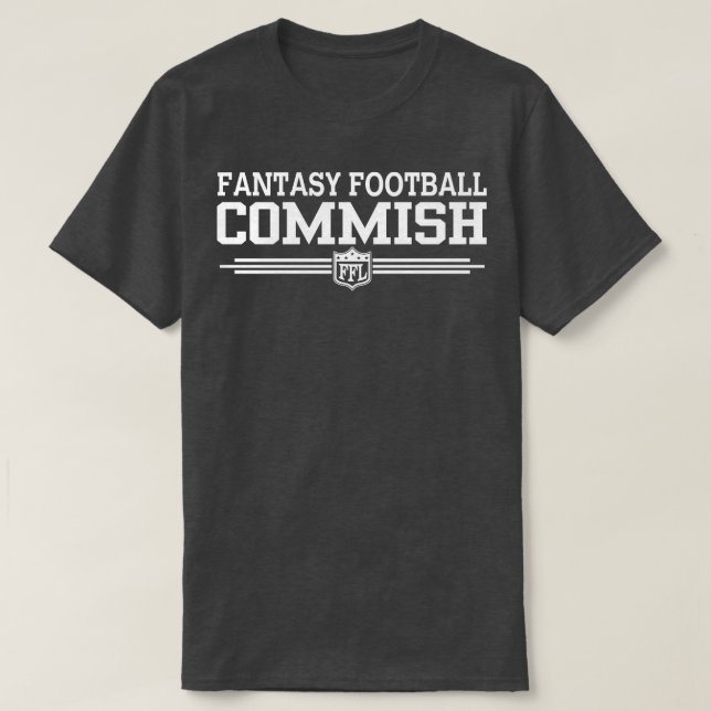 Fantasy Commisson Funny Fantasy League Commissione T-Shirt (Design vorne)
